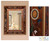 Mirror, 'Jewels' - Rectangular Wall Mirror Reverse Painted Glass from Peru thumbail