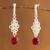 Agate dangle earrings, 'Lady Love' - Agate dangle earrings (image 2) thumbail
