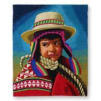 Wool tapestry,