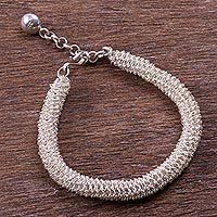 Silver link bracelet,