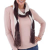 100% alpaca scarf,