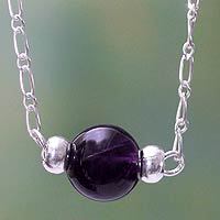 Amethyst choker,
