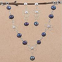 Pearl jewelry set,