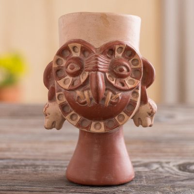 Ceramic sculpture, Owl Cat