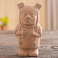 Ceramic sculpture Cuchimilco Protector Peru