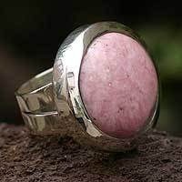Rhodonite cocktail ring,