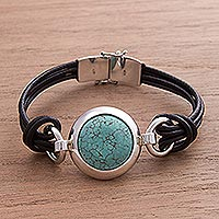 Turquoise pendant bracelet Love Goddess Peru
