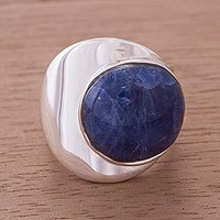 Sodalite dome ring,
