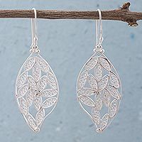 Silver dangle earrings,