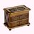 Painted glass jewelry box, 'Splendor' - Unique Reverse Painted Glass Jewelry Box (image 2a) thumbail