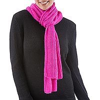 Alpaca blend scarf,