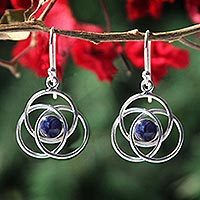 Sodalite earrings,