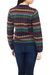 100% alpaca sweater, 'Spring Medley' - Alpaca Wool Striped Pullover Sweater (image 2c) thumbail