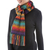 100% alpaca scarf, 'Andean Twilight' - Alpaca Wool Striped Scarf from Peru (image 2b) thumbail