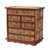 Reverse painted glass jewelry chest, 'Golden Glow' - Reverse Painted Glass Jewelry Chest from Peru (image 2a) thumbail