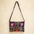 Wool shoulder bag, 'Floral Earth' - Artisan Crafted Wool Embroidered Handbag (image 2) thumbail