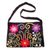 Wool shoulder bag, 'Floral Earth' - Artisan Crafted Wool Embroidered Handbag thumbail