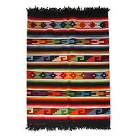 Wool rug Andean Rainbow 3.5x5.5 Peru