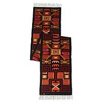 Wool runner rug,