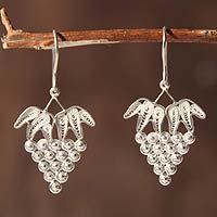 Sterling silver dangle earrings,