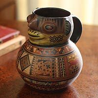 Aged Cuzco vase,