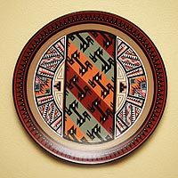 Cuzco decorative ceramic plate,