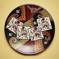 Decorative ceramic plate,