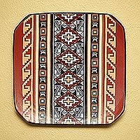 Cuzco decorative ceramic plate,