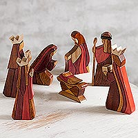 Featured review for Wood nativity scene, Gifts for Baby Jesus (set of 8)