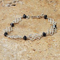 Hematite link bracelet,