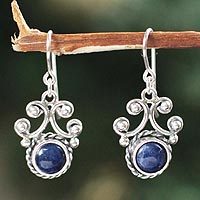 Sodalite dangle earrings,