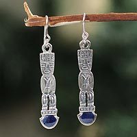 Sodalite dangle earrings,