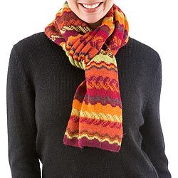 100% alpaca scarf,