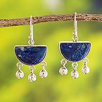 Lapis lazuli dangle earrings, Beautiful Universe