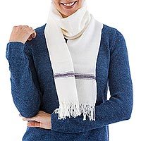 100% alpaca scarf,