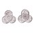 Silver floral earrings, 'Andean Shamrock' - Floral Fine Silver Stud Earrings (image 2a) thumbail