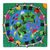 Applique wall hanging, 'Our World' - Cotton Folk Art Wall Hanging (image 2a) thumbail