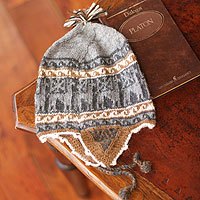 Alpaca blend chullo hat,
