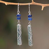 Sodalite dangle earrings,