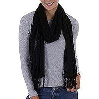 Alpaca blend scarf,