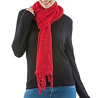 Alpaca blend scarf,