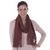 Pima cotton scarf, 'Daring Brown' - Fair Trade Women's Pima Cotton Patterned Scarf thumbail
