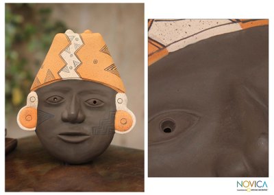 Ceramic mask, Proud Inca