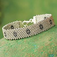 Sterling silver wristband bracelet,