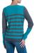 Alpaca blend sweater, 'Colca Elegance' - Unique Striped Alpaca Wool Sweater (image 2d) thumbail