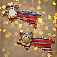 Holiday ornament Star of the Family pair Peru