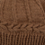 100% alpaca hat, 'Cajamarca Brown' - Handmade Alpaca Wool Solid Brown Beanie Hat (image 2c) thumbail