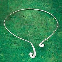 Sterling silver choker,