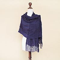 Alpaca blend shawl,