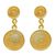 Gold plated filigree dangle earrings, 'Two Starlit Suns' - Artisan Crafted Gold Plated Filigree Earrings from Peru (image 2a) thumbail